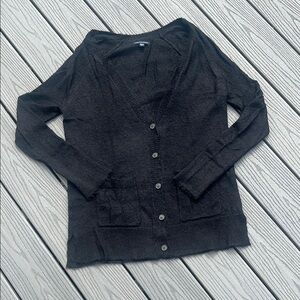 American Eagle Black Cardigan Sweater